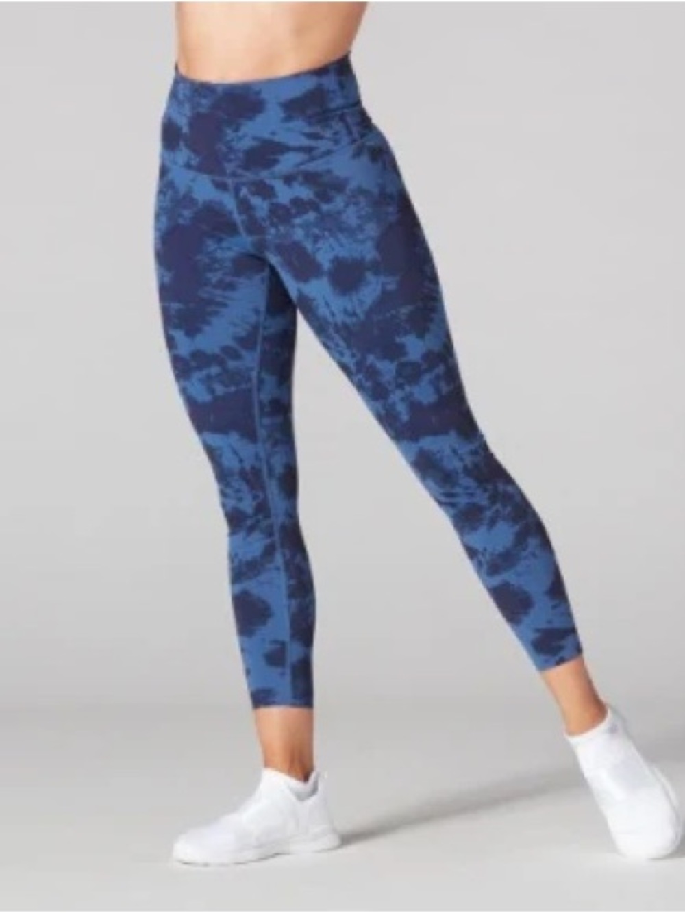 Tavi Active High Waisted 7/8 Leggings in Deepwater Blue